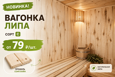 Вагонка ЛИПА сорт С